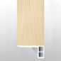 Lenexa Creek ( FLUSH STAIR NOSE EASED EDGE [ Wood • Matte • Light ] - LVT * LUXURY VINYL TRIM ) | 2 3/4" X 3/4" X 94"