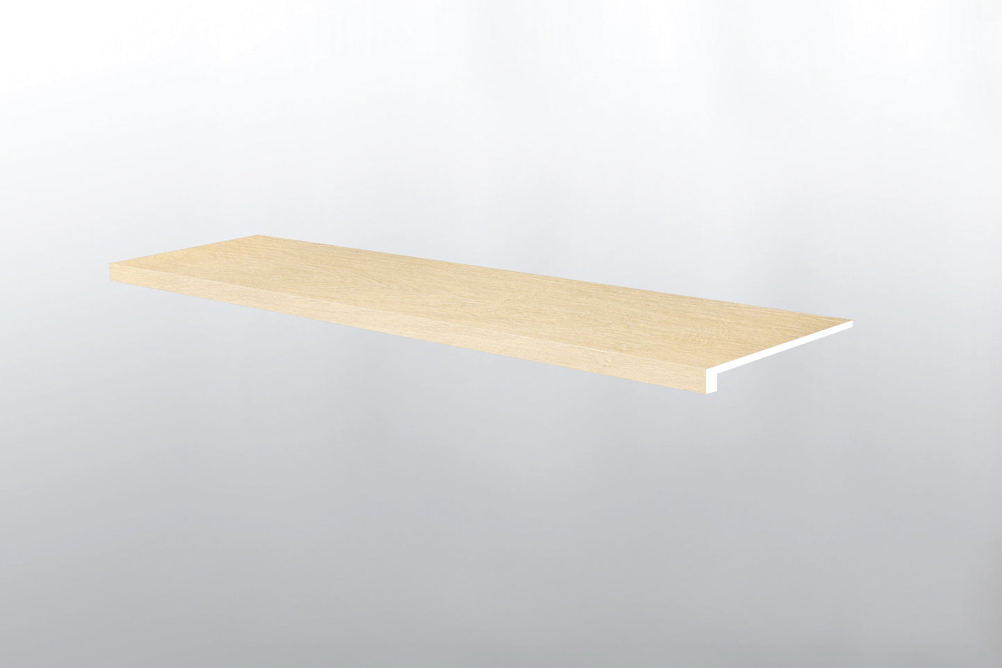 Lenexa Creek ( STAIR TREAD EASED EDGE [ Wood • Matte • Light ] - LVT * LUXURY VINYL TRIM ) | 1 1/2" X 1/4" X 47 1/2"