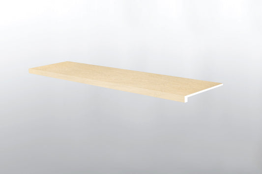 Lenexa Creek ( STAIR TREAD EASED EDGE [ Wood • Matte • Light ] - LVT * LUXURY VINYL TRIM ) | 1 1/2" X 1/4" X 47 1/2"