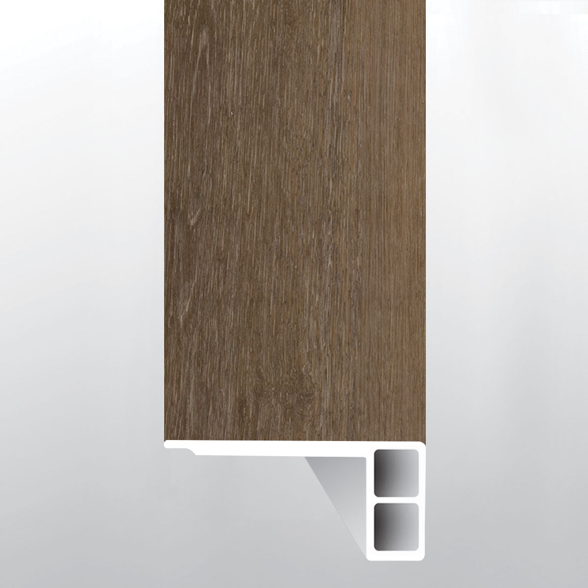 Malden ( FLUSH STAIR NOSE EASED EDGE [ Wood • Ultra Matte • Medium ] - LVT * LUXURY VINYL TRIM ) | 2 3/4" X 3/4" X 94"
