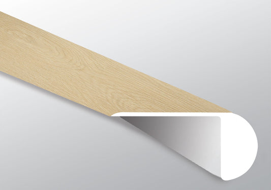 Malta ( OVERLAPPING STAIR NOSE [ Wood • Matte • Light ] - LVT * LUXURY VINYL TRIM ) | 2 1/4" X 1" X 94"