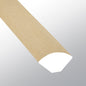Malta ( QUARTER ROUND [ Wood • Matte • Light ] - LVT * LUXURY VINYL TRIM ) | 5/8" X 3/4" X 94"