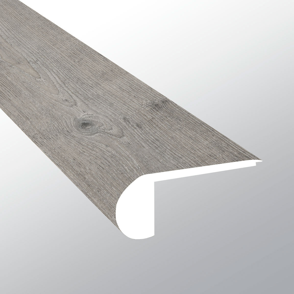 Mezcla ( FLUSH STAIR NOSE [ Wood • Matte • Medium ] - LVT * LUXURY VINYL TRIM ) | 2 3/4" X 3/4" X 94"
