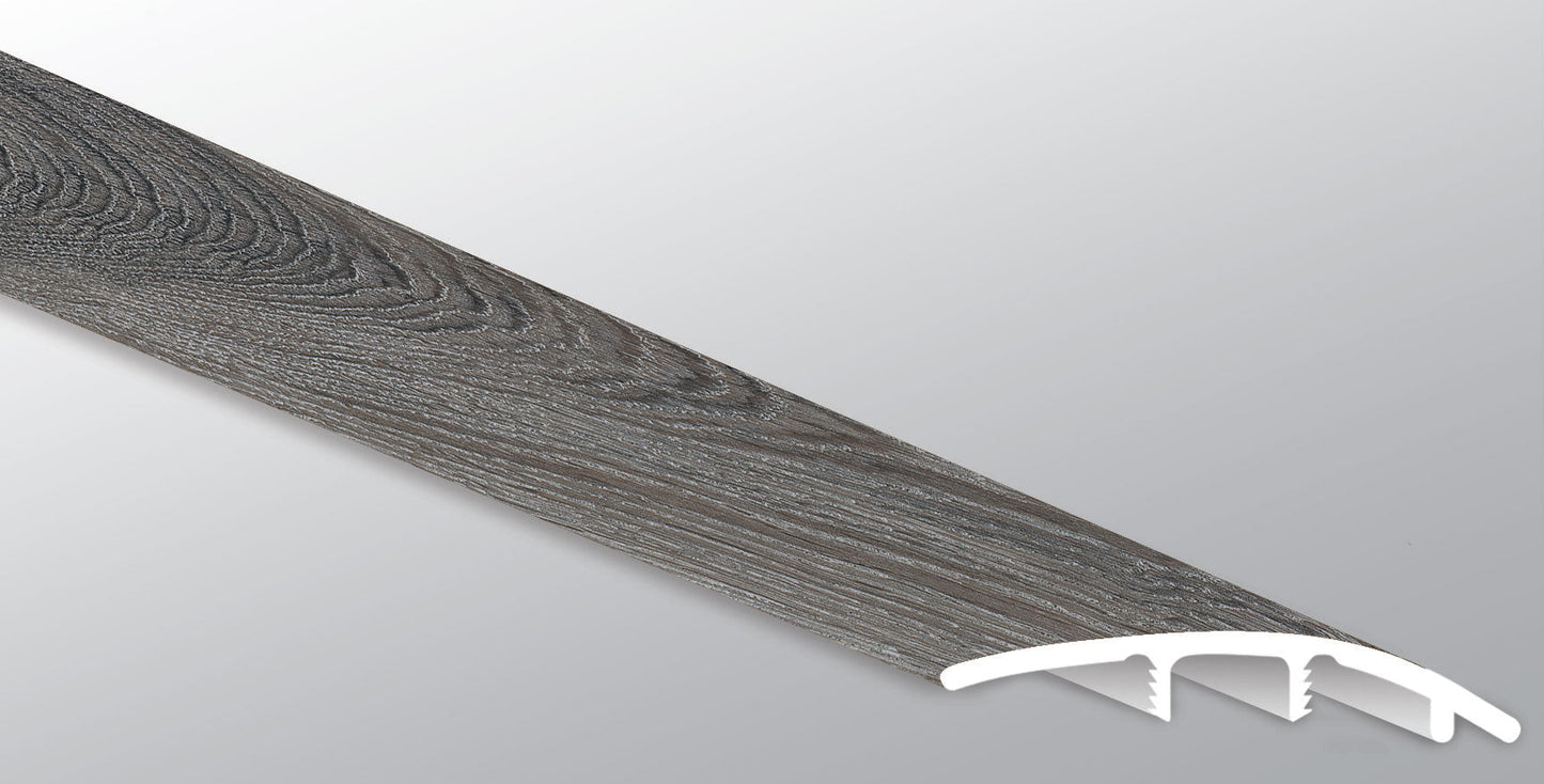 Midnight Maple ( REDUCER [ Wood • Matte • Medium ] - LVT * LUXURY VINYL TRIM ) | 1 3/4" X 3/8" X 94"