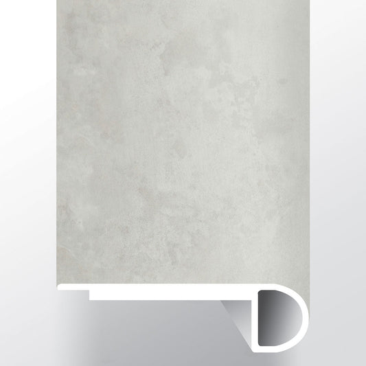 Mountains Gray ( FLUSH STAIR NOSE [ Concrete • Matte • Light ] - LVT * LUXURY VINYL TRIM ) | 2 3/4" X 3/4" X 94"