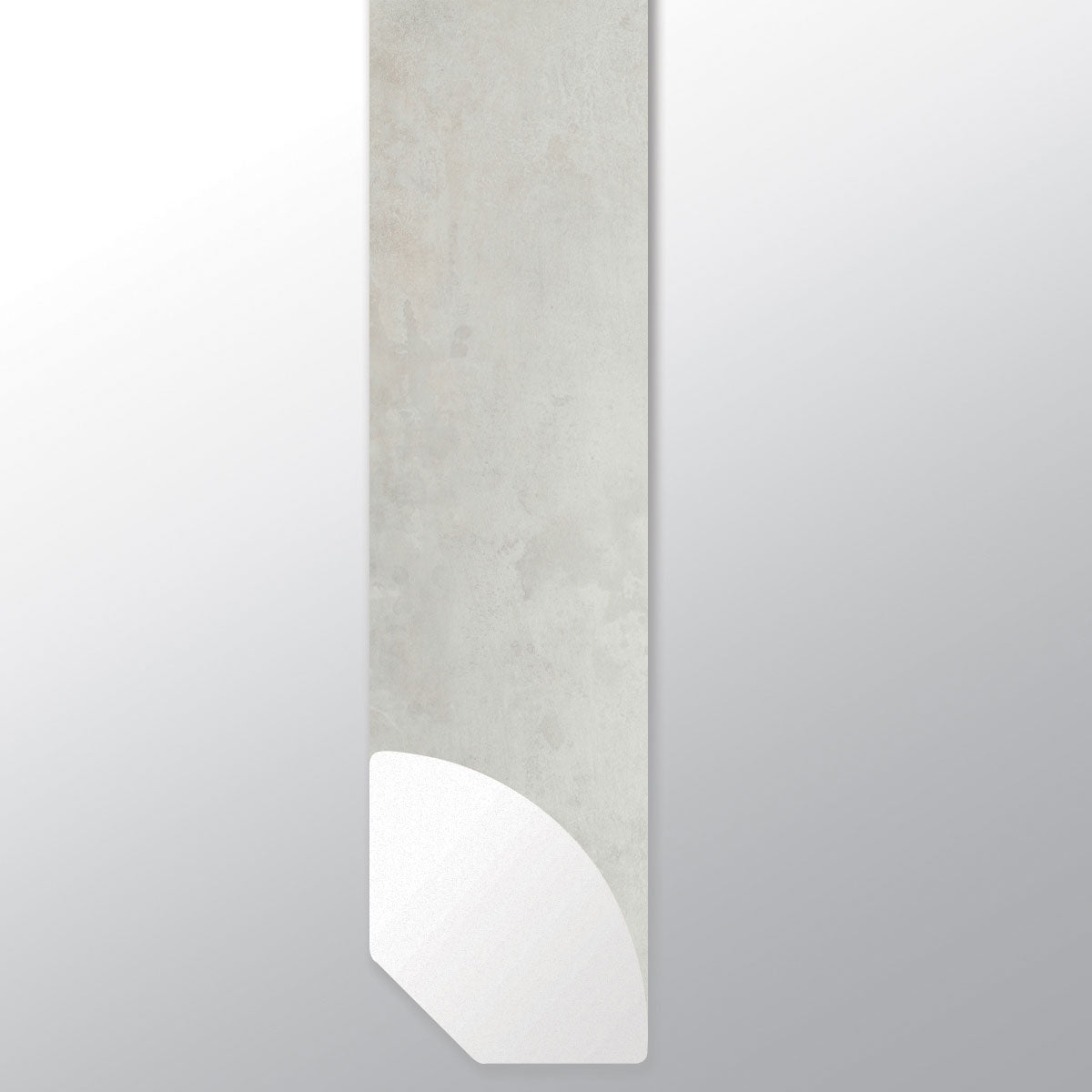 Mountains Gray ( QUARTER ROUND [ Concrete • Matte • Light ] - LVT * LUXURY VINYL TRIM ) | 5/8" X 3/4" X 94"