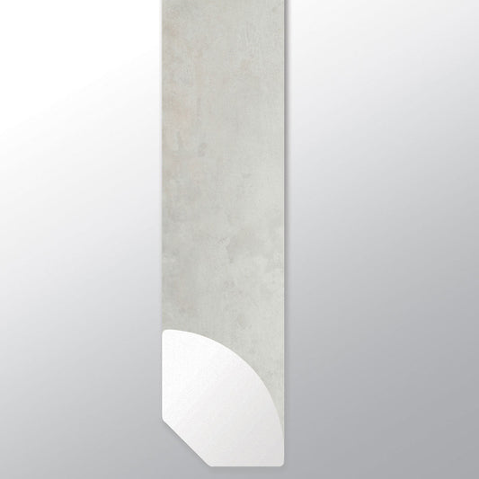 Mountains Gray ( QUARTER ROUND [ Concrete • Matte • Light ] - LVT * LUXURY VINYL TRIM ) | 5/8" X 3/4" X 94"