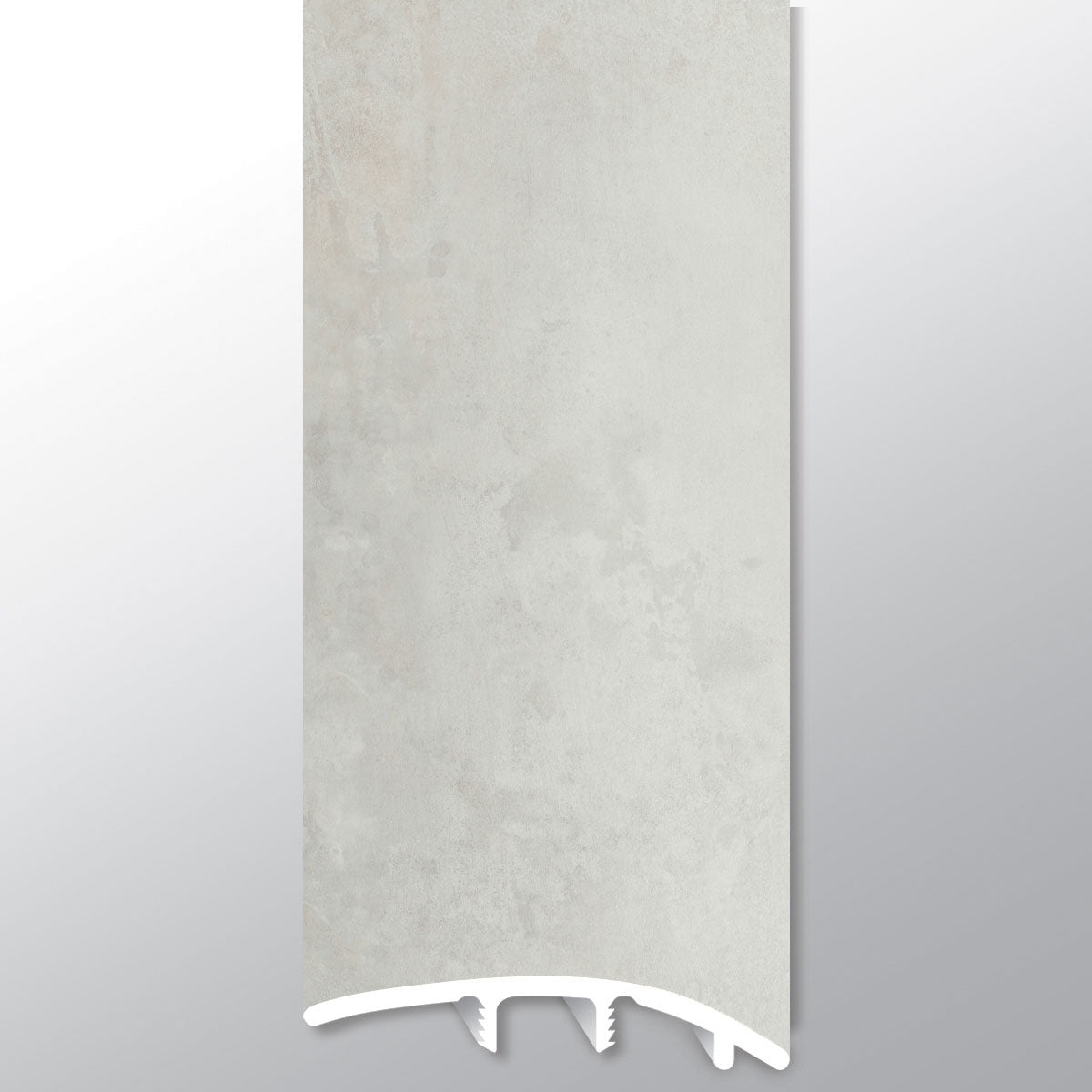 Mountains Gray ( REDUCER [ Concrete • Matte • Light ] - LVT * LUXURY VINYL TRIM ) | 1 3/4" X 3/8" X 94"