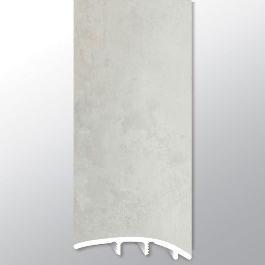 Mountains Gray ( REDUCER [ Concrete • Matte • Light ] - LVT * LUXURY VINYL TRIM ) | 1 3/4" X 3/8" X 94"