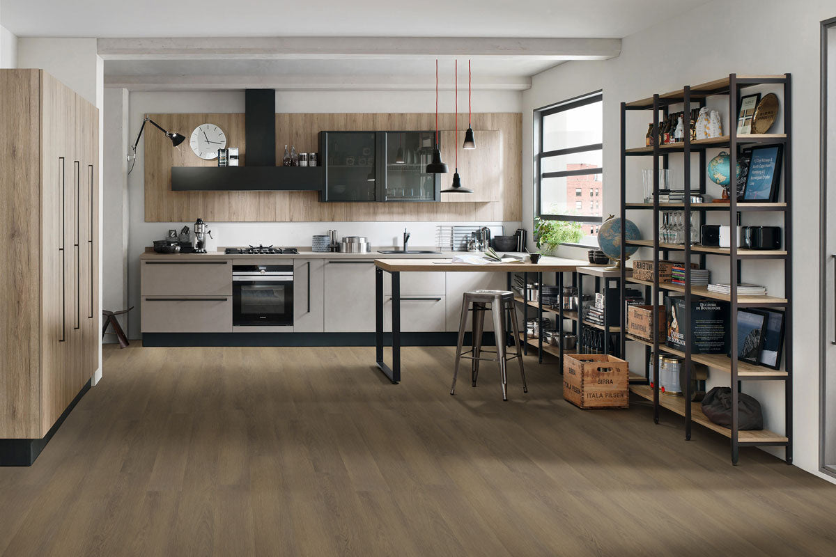Ashton 2.0™ BECKLEY BRUNO ( 7X48 | 4.4MM & 12MIL [ Wood • Matte • Dark ] - LVT * LUXURY VINYL TILE ) | 26.15 SQ.FT PER BOX