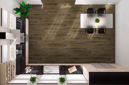 Cyrus® Walnut Waves® ( 7X48 | 5MM & 12MIL [ Wood • Matte • Medium ] - LVT * LUXURY VINYL TILE ) | 23.77 SQ.FT PER BOX
