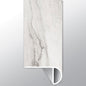 Quarzo Taj ( OVERLAPPING STAIR NOSE [ Marble • Matte • Light ] - LVT * LUXURY VINYL TRIM ) | 2 1/4" X 1" X 94"