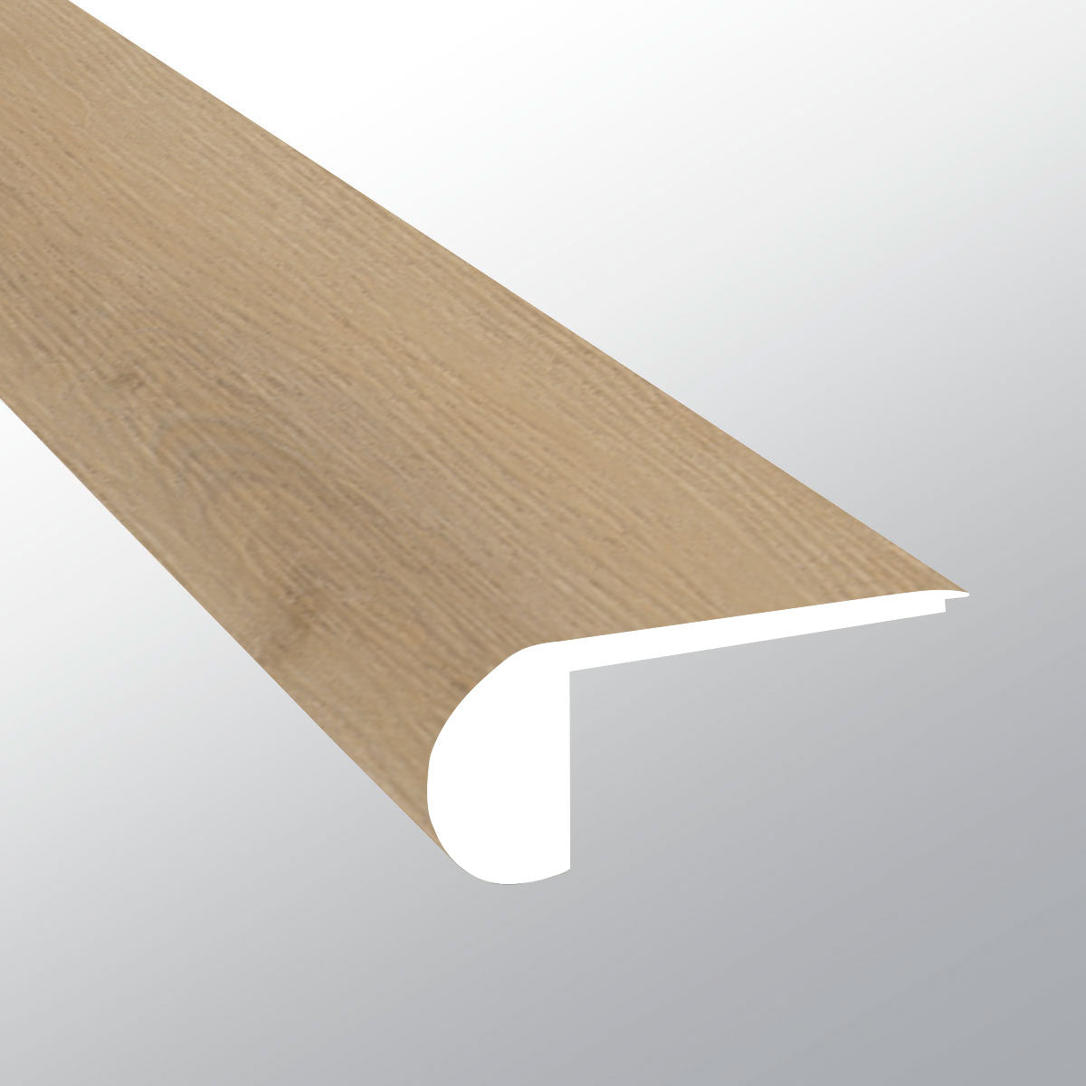 Quillian ( FLUSH STAIR NOSE [ Wood • Ultra Matte • Medium ] - LVT * LUXURY VINYL TRIM ) | 2 3/4" X 3/4" X 94"