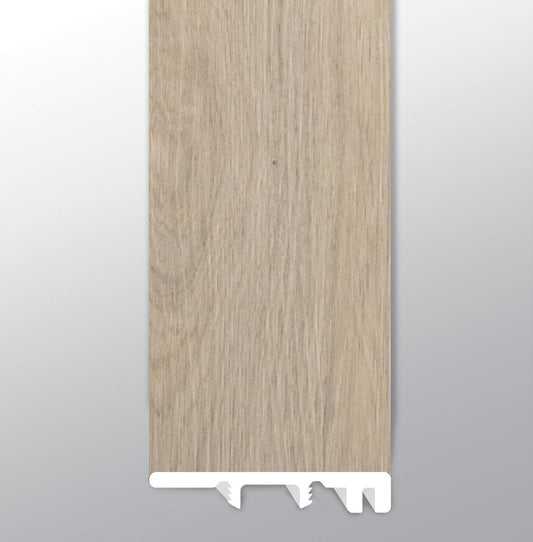 Runmill Isle ( END CAP [ Wood • Matte • Light ] - LVT * LUXURY VINYL TRIM ) | 1 1/2" X 1/4" X 94"