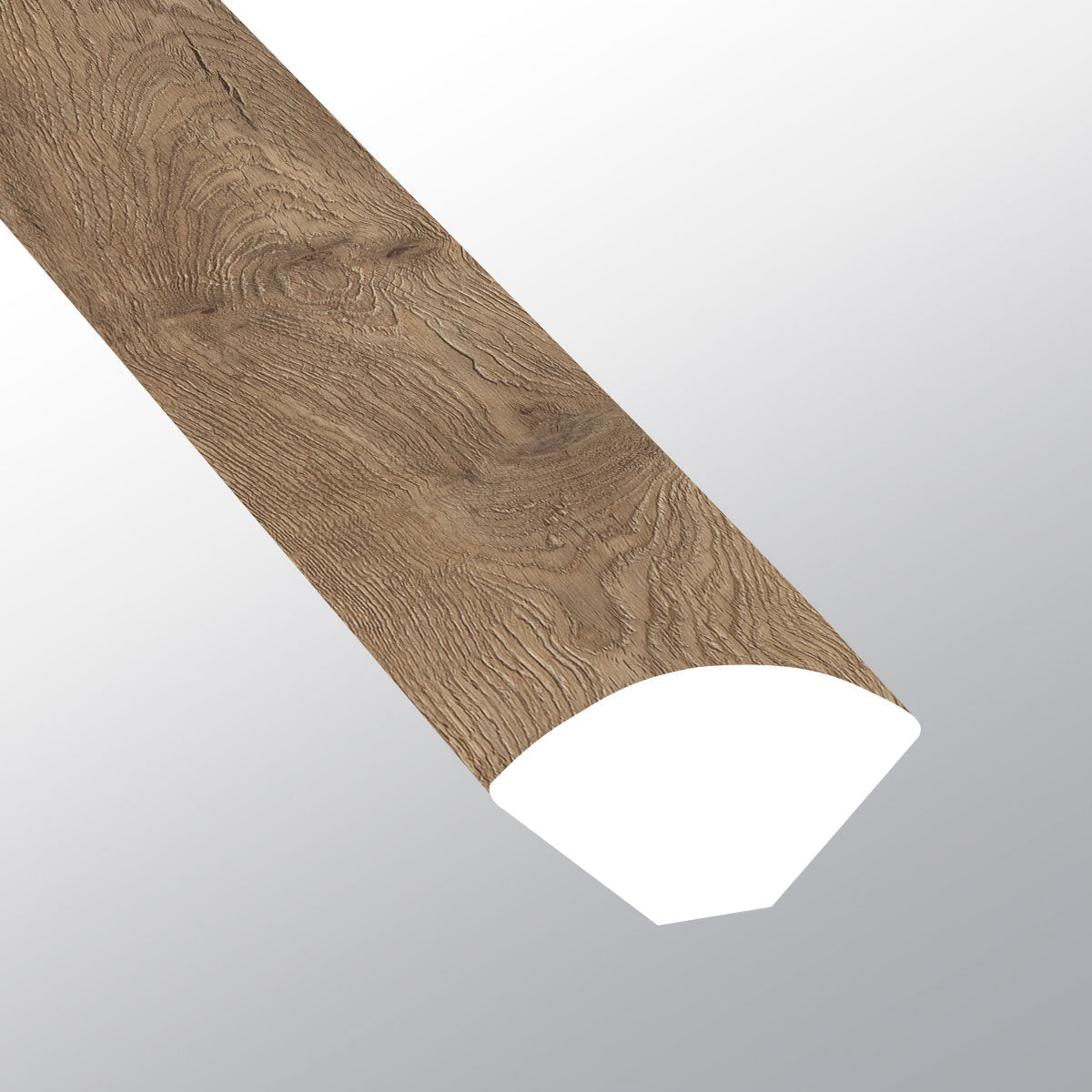Saddle Oak ( QUARTER ROUND [ Wood • Matte • Medium ] - LVT * LUXURY VINYL TRIM ) | 5/8" X 3/4" X 94"