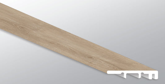 Sandino ( END CAP [ Wood • Matte • Medium ] - LVT * LUXURY VINYL TRIM ) | 1 1/2" X 1/4" X 94"