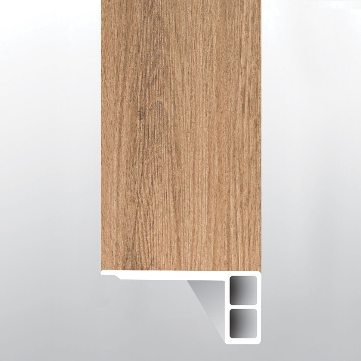 Scandi ( FLUSH STAIR NOSE EASED EDGE [ Wood • Matte • Medium ] - LVT * LUXURY VINYL TRIM ) | 2 3/4" X 3/4" X 94"