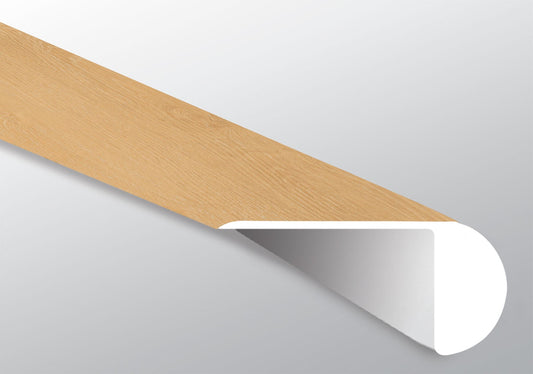 Selbourne ( OVERLAPPING STAIR NOSE [ Wood • Matte • Medium ] - LVT * LUXURY VINYL TRIM ) | 2 1/4" X 1" X 94"
