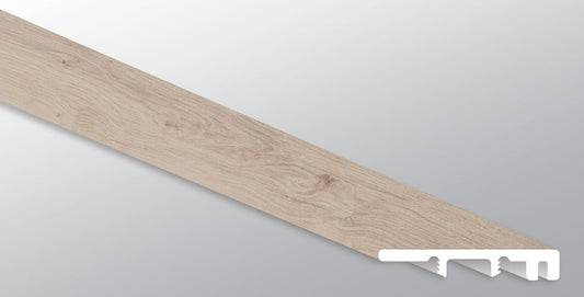 Shasta Grove ( END CAP [ Wood • Matte • Light ] - LVT * LUXURY VINYL TRIM ) | 1 1/2" X 1/4" X 94"