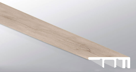 Shasta Grove ( END CAP LARGE [ Wood • Matte • Light ] - LVT * LUXURY VINYL TRIM ) | 1 1/2" X 1/2" X 94"