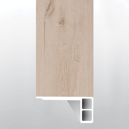 Shasta Grove ( FLUSH STAIR NOSE EASED EDGE [ Wood • Matte • Light ] - LVT * LUXURY VINYL TRIM ) | 2 3/4" X 3/4" X 94"