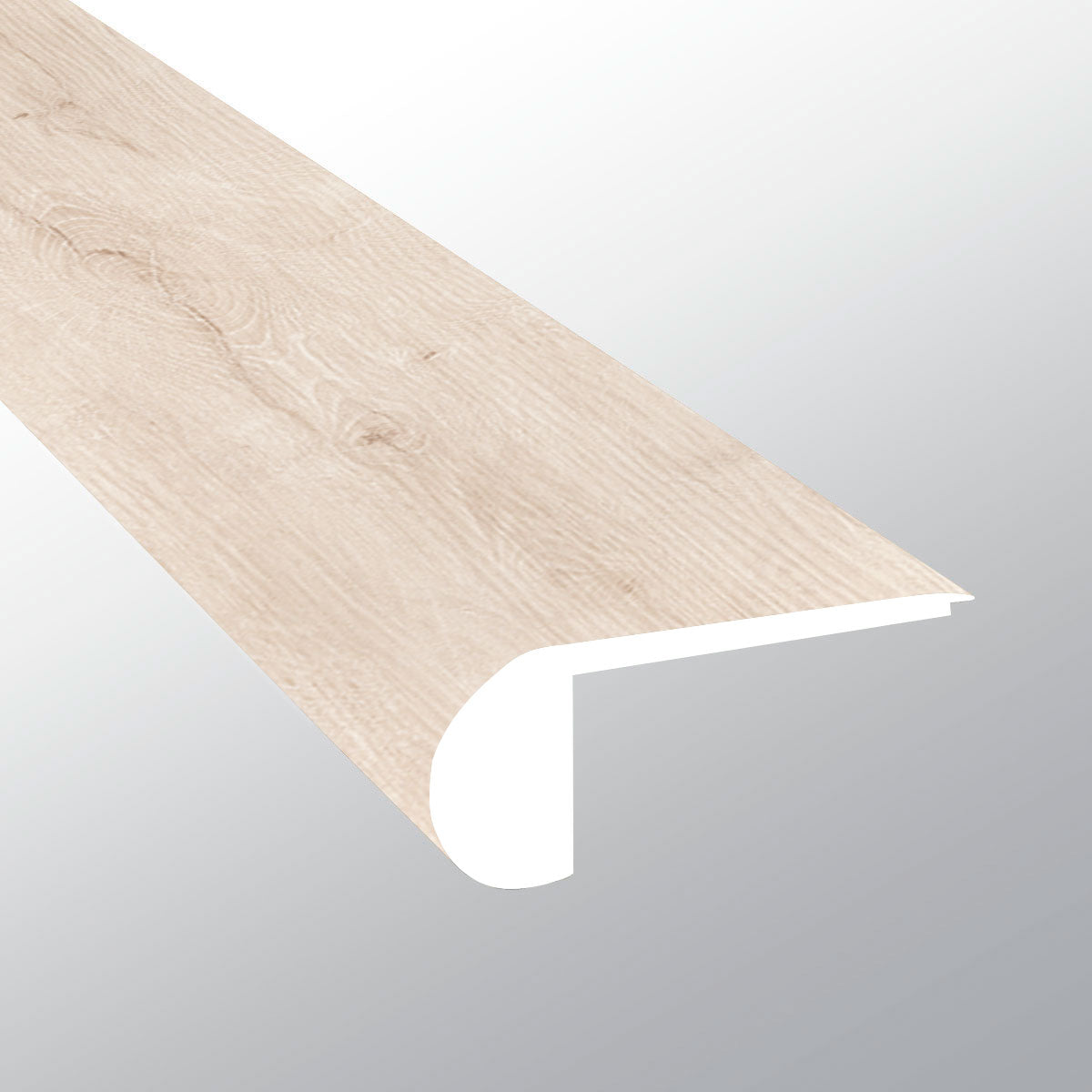 Shasta Grove ( FLUSH STAIR NOSE [ Wood • Matte • Light ] - LVT * LUXURY VINYL TRIM ) | 2 3/4" X 3/4" X 94"
