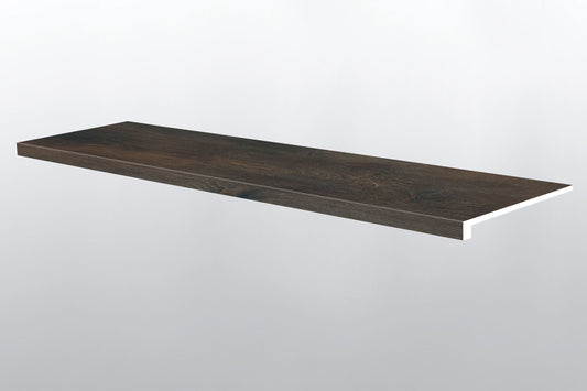 Stable ( STAIR TREAD EASED EDGE [ Wood • Matte • Dark ] - LVT * LUXURY VINYL TRIM ) | 1 1/2" X 1/4" X 47 1/2"