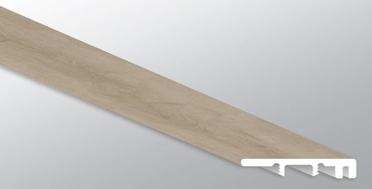 Tifton ( END CAP [ Wood • Ultra Matte • Medium ] - LVT * LUXURY VINYL TRIM ) | 1 1/2" X 1/4" X 94"