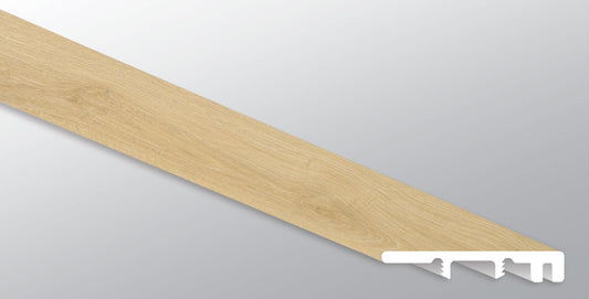 Tranquilla ( END CAP [ Wood • Matte • Light ] - LVT * LUXURY VINYL TRIM ) | 1 1/2" X 1/4" X 94"