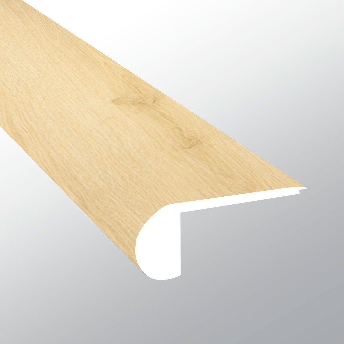 Tranquilla ( FLUSH STAIR NOSE [ Wood • Matte • Light ] - LVT * LUXURY VINYL TRIM ) | 2 3/4" X 3/4" X 94"