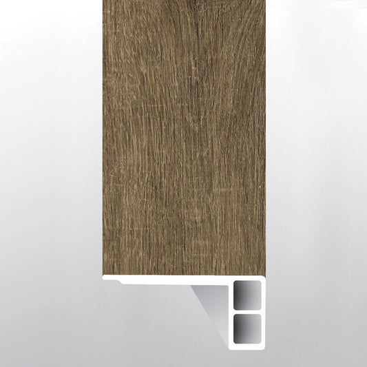 Walnut Waves ( FLUSH STAIR NOSE EASED EDGE [ Wood • Matte • Medium ] - LVT * LUXURY VINYL TRIM ) | 2 3/4" X 3/4" X 94"