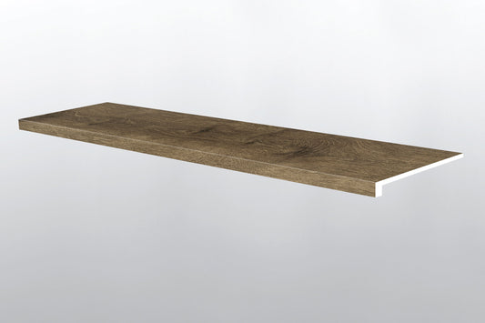 Walnut Waves ( STAIR TREAD EASED EDGE [ Wood • Matte • Medium ] - LVT * LUXURY VINYL TRIM ) | 1 1/2" X 1/4" X 47 1/2"