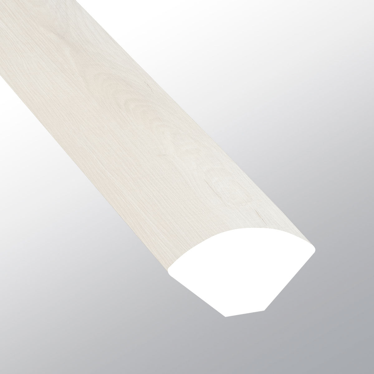 Whitby White ( QUARTER ROUND [ Wood • Matte • Light ] - LVT * LUXURY VINYL TRIM ) | 5/8" X 3/4" X 94"