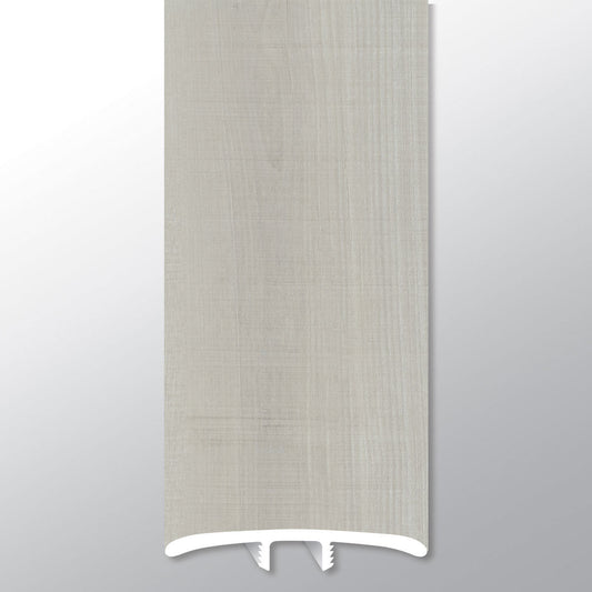 Whitby White ( T MOLDING [ Wood • Matte • Light ] - LVT * LUXURY VINYL TRIM ) | 1 3/4" X 1/4" X 94"