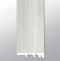 White Ocean ( END CAP [ Travertine • Matte • Light ] - LVT * LUXURY VINYL TRIM ) | 1 1/2" X 1/4" X 94"