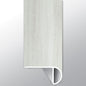 White Ocean ( OVERLAPPING STAIR NOSE [ Travertine • Matte • Light ] - LVT * LUXURY VINYL TRIM ) | 2 1/4" X 1" X 94"