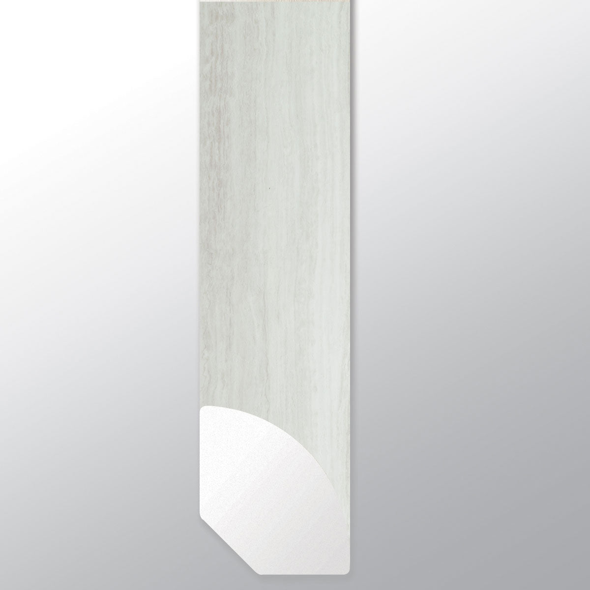 White Ocean ( QUARTER ROUND [ Travertine • Matte • Light ] - LVT * LUXURY VINYL TRIM ) | 5/8" X 3/4" X 94"