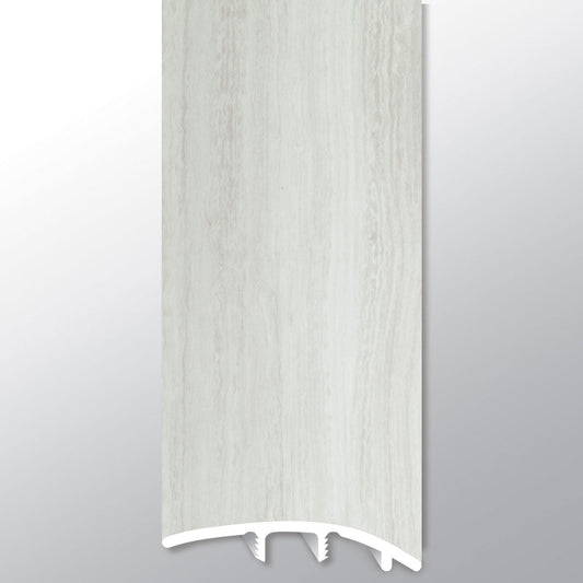 White Ocean ( REDUCER [ Travertine • Matte • Light ] - LVT * LUXURY VINYL TRIM ) | 1 3/4" X 3/8" X 94"