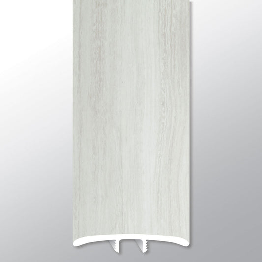 White Ocean ( T MOLDING [ Travertine • Matte • Light ] - LVT * LUXURY VINYL TRIM ) | 1 3/4" X 1/4" X 94"