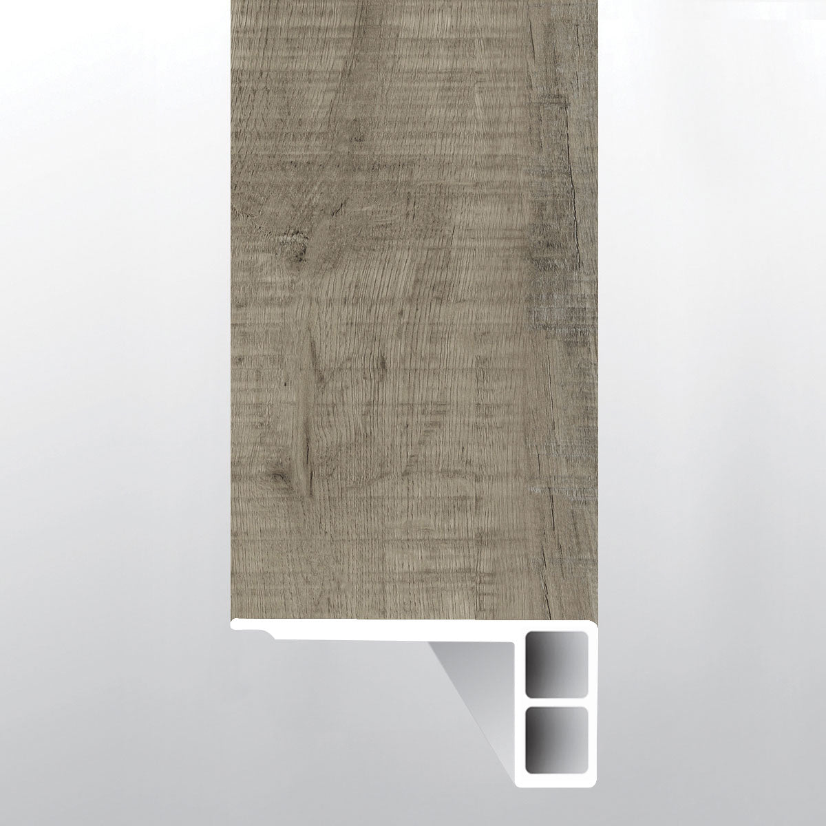 Wolfeboro ( FLUSH STAIR NOSE EASED EDGE [ Wood • Matte • Medium ] - LVT * LUXURY VINYL TRIM ) | 2 3/4" X 3/4" X 94"