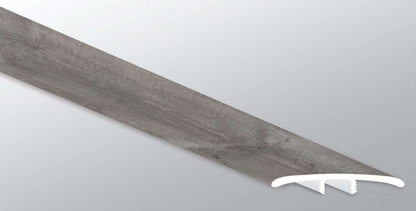 Woodrift Gray ( T MOLDING [ Wood • Matte • Medium ] - LVT * LUXURY VINYL TRIM ) | 1 3/4" X 1/4" X 94"